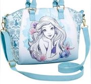 Disney Loungefly The Little Mermaid Blue Watercolor Satchel Bag