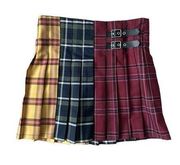 NOBO Plaid Hogwards Pleated Skirt Size Medium