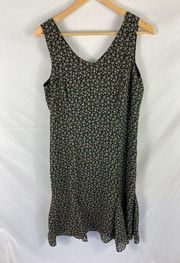 Danny & Nicole Ditsy Floral Print Ruffle Sleeveless Dress Size 10