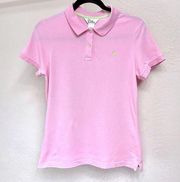 Lilly Pulitzer pink polo shirt szL