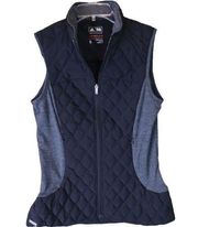 Adidas Black Gray Quilted Puffer Vest