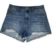 REWASH Women’s Super High Rise Wedge Vintage Reunion Jean Shorts Size 5/27