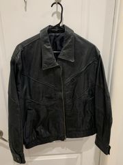 Vintage Leather Bomber jacket