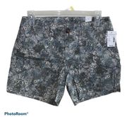 Maurices floral chino shorts size 0‎