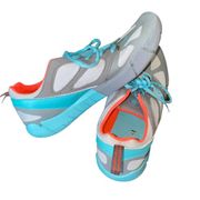 Body Glove Women's Ultralite Swoop Beach Running Shoes Grey Turquoise Coral sz 8