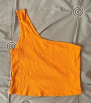 Garage orange one shoulder top!