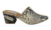 Steve Madden Womens Superior Mules Snakeprint Size 7.5