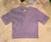 Lilac Ribbed T-shirt