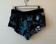 Ivy Park Floral Mesh Athletic Pull On Lightweight Workout Shorts Size XL