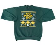 Green Bay Packers Go Pack Go Green Crewneck Sweater