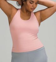 Lululemon  Tank Cool Racerback Short Tank Top Nulu in Pink Puff Sz 20 NWT Plus