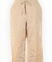 Croft and Barrow cream colored linen type pants