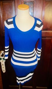 Blue And White Dress Size Medium