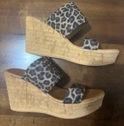 Leopard Print Wedge