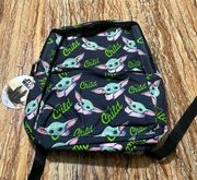 Star Wars Backpack Baby Yoda All Over Print School Bookbag NWT