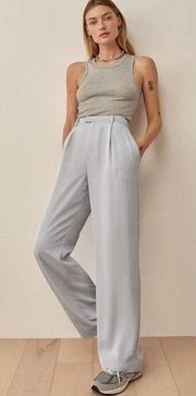 NWT Reformation Blue Jordana Pant Womens Size 12