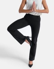 Betabrand Yoga Bootcut Pull On Black Classic Dress Pants