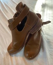 Brown booties