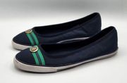 Tommy Hilfiger Flat Boat Show TW Bobby 2 Navy Blue Green Size 7M