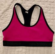 New Balance Pink Racerback Sports Bra Size Medium