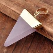 NEW!! Pale Pink Triangle Pendant