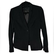 Elie Tahari One Button Wool Blazer