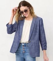 Lauren Conrad Shawl Collar Blue Blazer 4X NWT