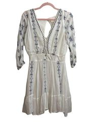 Piper White Embroidered Dress