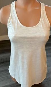 The North Face Ivory Crochet Tank Top Size S Cotton Modal