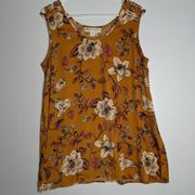 Saltwater Luxe Floral Tank With Crisscross Detail