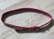 NWT Exhilaration 2XL Pink Faux Leather Punk Studded Belt