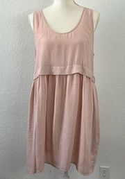 Ellison Ballet Pink Sleeveless Babydoll Dress