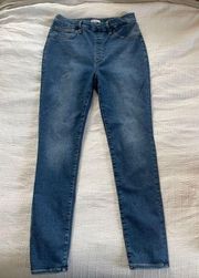 Good American high waisted straight leg jeggings woman’s size 4 dark wash