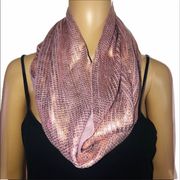 INC metallic infinity scarf