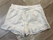 White Eyelet Shorts