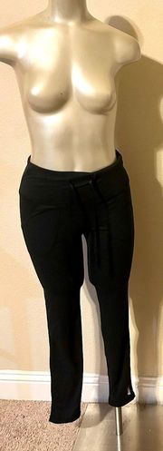 Black Draw String Leggings