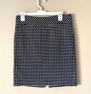 TRINA TURK | Navy Blue Textured Pencil Skirt Sz 4