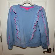 Suzy Scalloped Sweatshirt Pullover Top