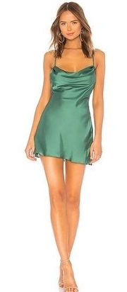 Lovers and Friends Boa Mini Dress in Green
