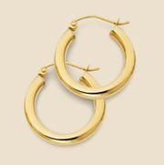 14K Real Gold Hoop Earrings | Timeless Hoop | Birthday Gift | Jewelry Essential