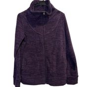 Alpine Design Women’s Funnel-neckline Full-Zip Fleece Purple Jacket Size Medium