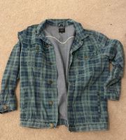 x Olivia Jade Plaid Denim Jacket