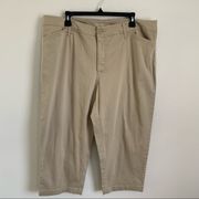 St. John’s Bay Khaki Cropped Pants Size 20W