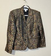 Draper’s & Damon’s Metallic Paisley Blazer