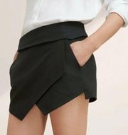 Aritzia Sunday Best Talula Berklee Black Asymmetrical Envelope Skort 0