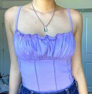 Purple Delila corset top