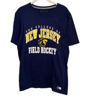 The College of New Jersey Top TCNJ Field Hockey University Unisex Size Medium!