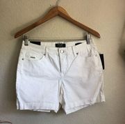 NWT Nine West white jean denim shorts