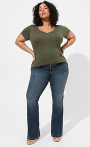 Torrid Women's Luxe Slim Boot Denim Jeans Plus Size Size 28XT Medium Wash Jeans