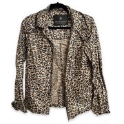 Maison Scotch Leopard Print Jacket Hood